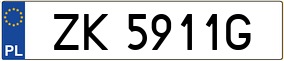 Trailer License Plate